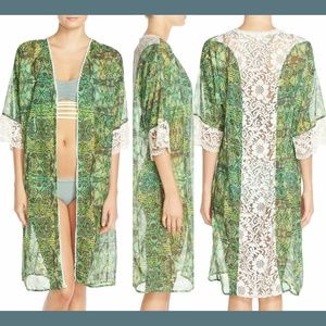 NWT Maaji Cacti Road Lace Cover-Up in‎ Green [SZ ONE SIZE ]